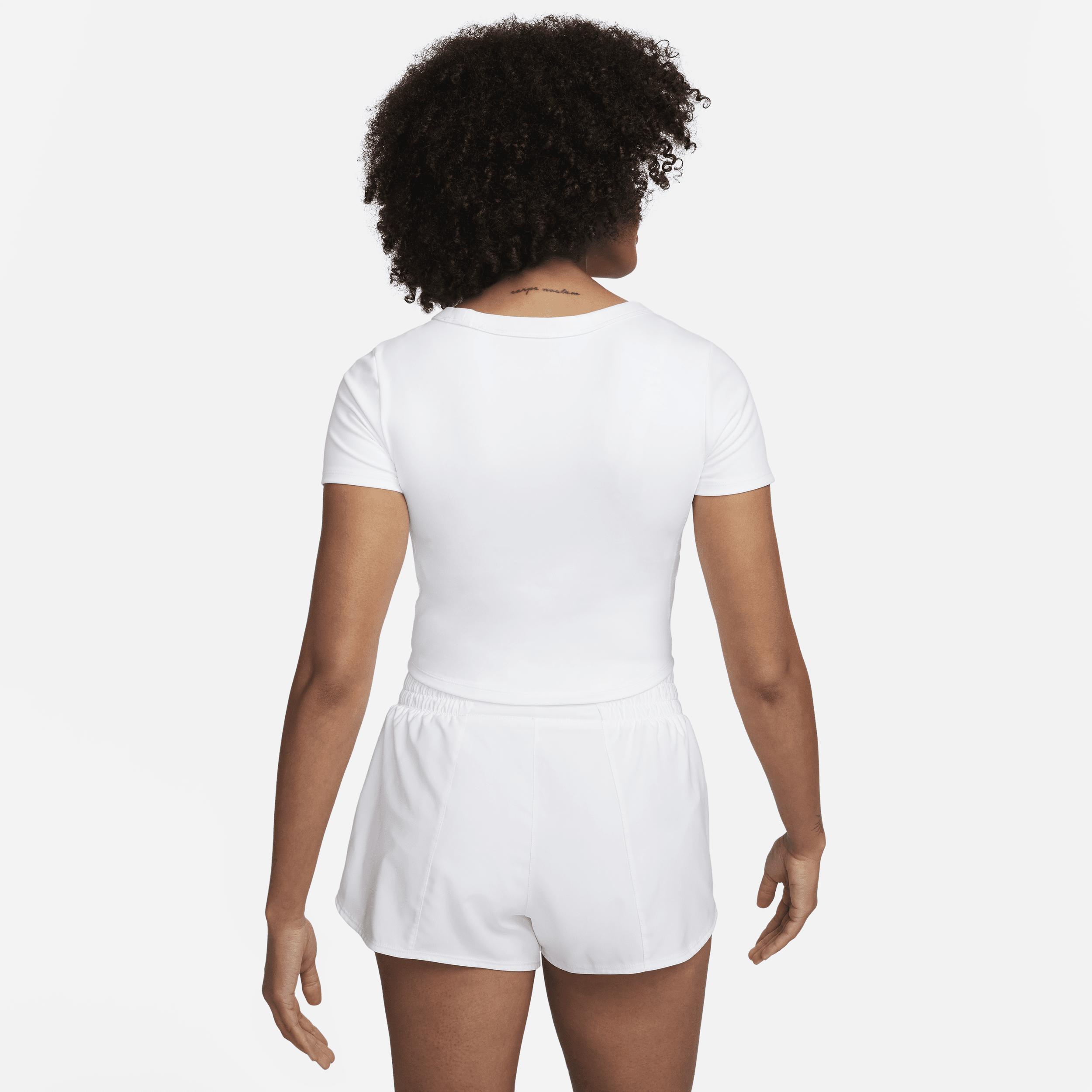 Nike One Fitted Women's Dri-FIT Short-Sleeve Cropped Top Product Image