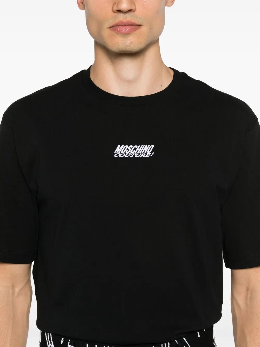 logo-embroidered cotton T-shirt Product Image