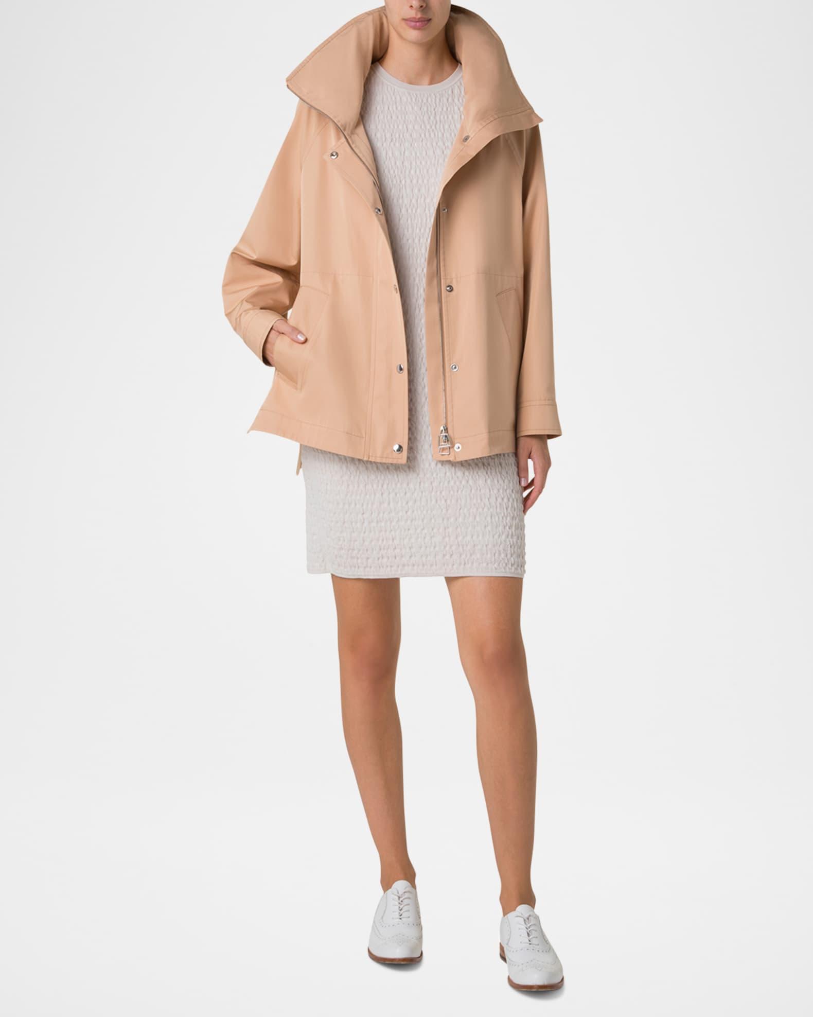 Palina Water-Resistant Silk Poplin Parka Jacket Product Image