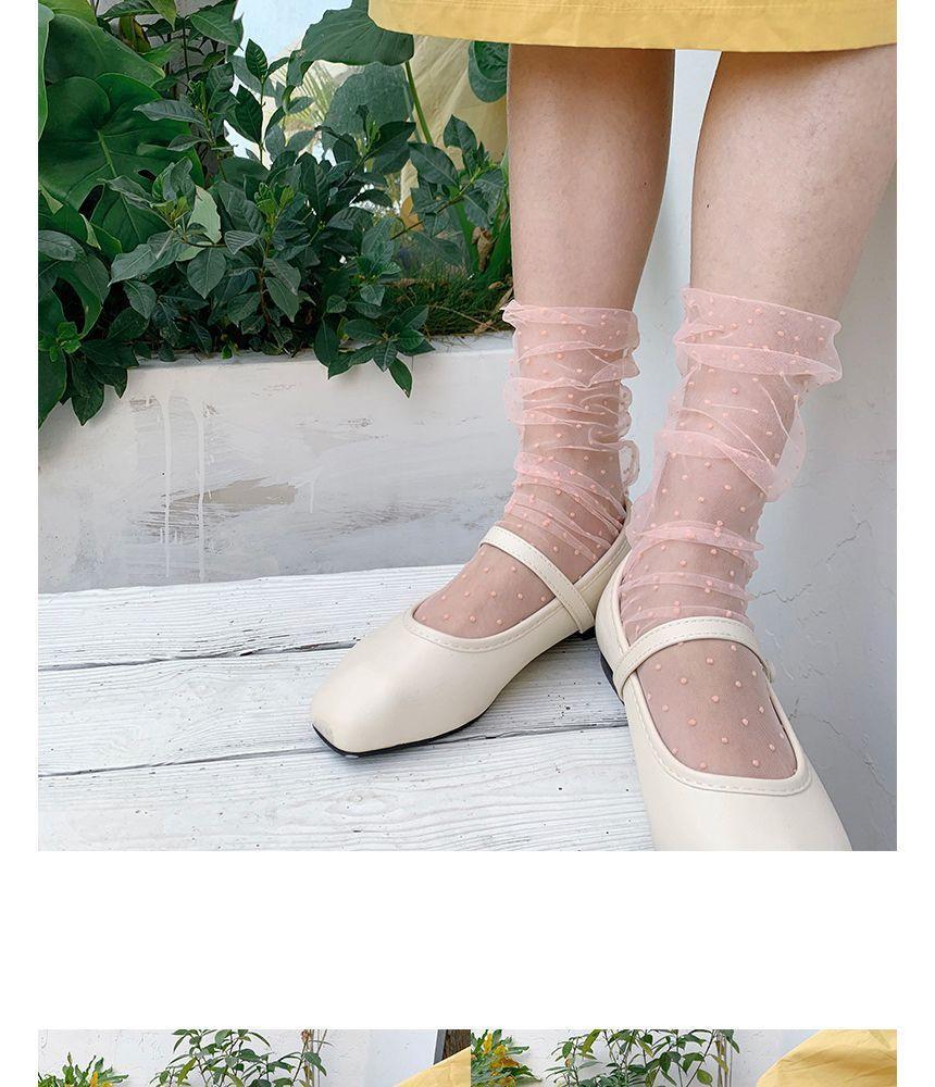 Sheer Dotted Socks Product Image
