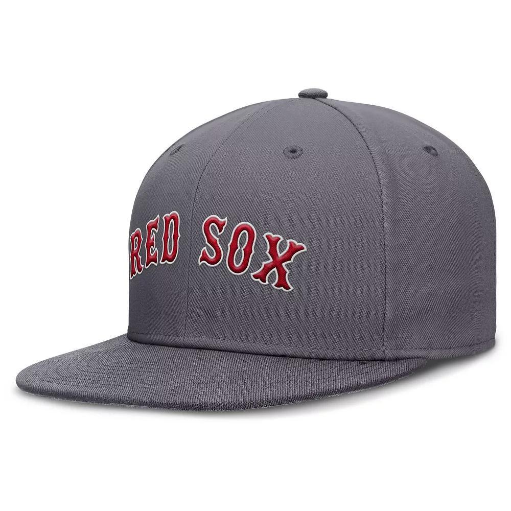 Men's Nike Gray Boston Red Sox Performance True Fitted Hat, Size: 7 3/8, Grey Product Image
