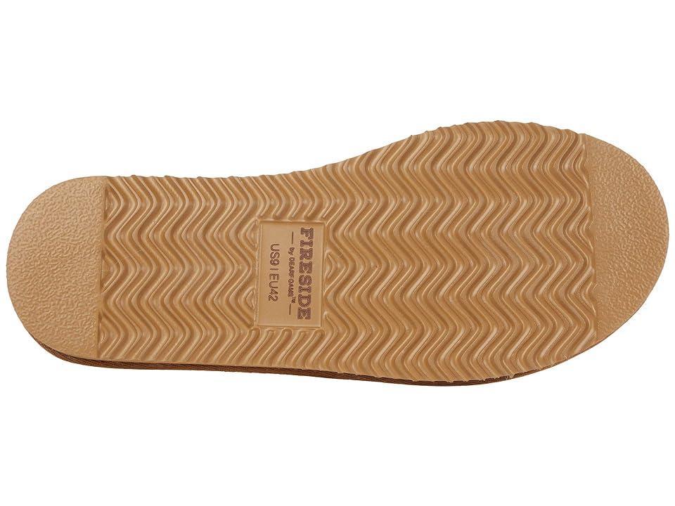 Mens Fireside by Dearfoams Grafton Genuine Shearling Clog Slippers, Womens Brown Product Image