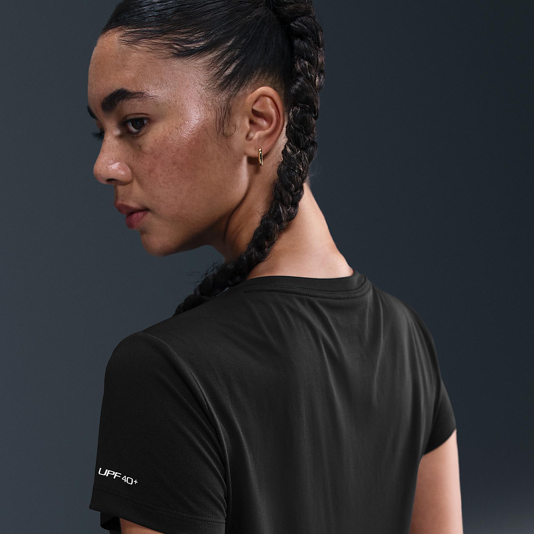 Nike Swim Swoosh Hydroguard Women's Short-Sleeve Top Product Image