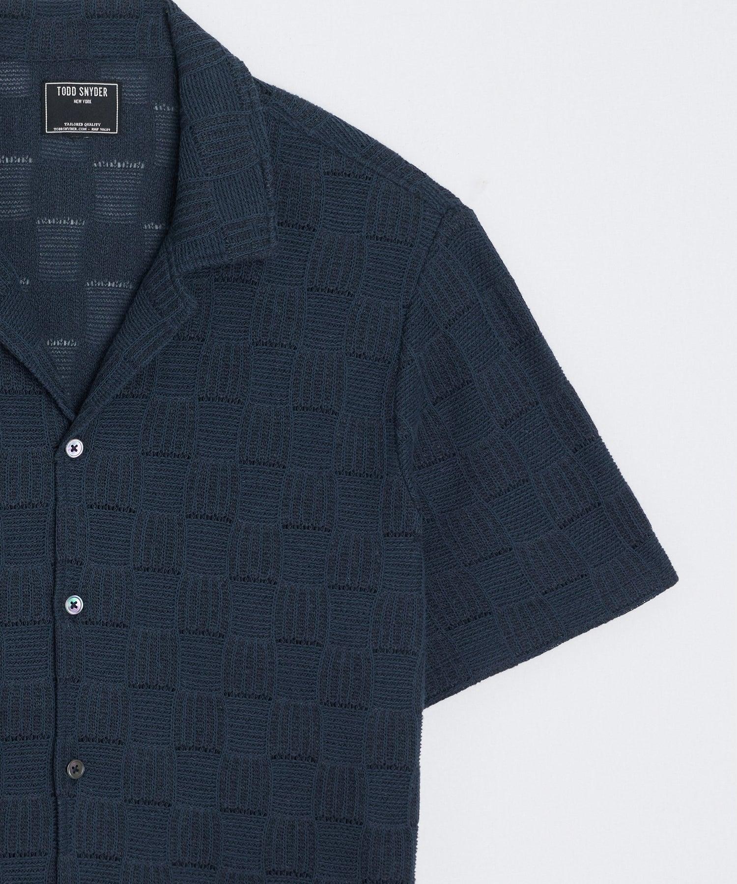 Relaxed Open-Knit Cabana Polo Product Image