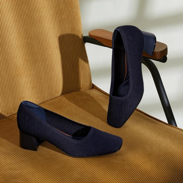 Square-Toe Chunky Heels (Melody) Product Image