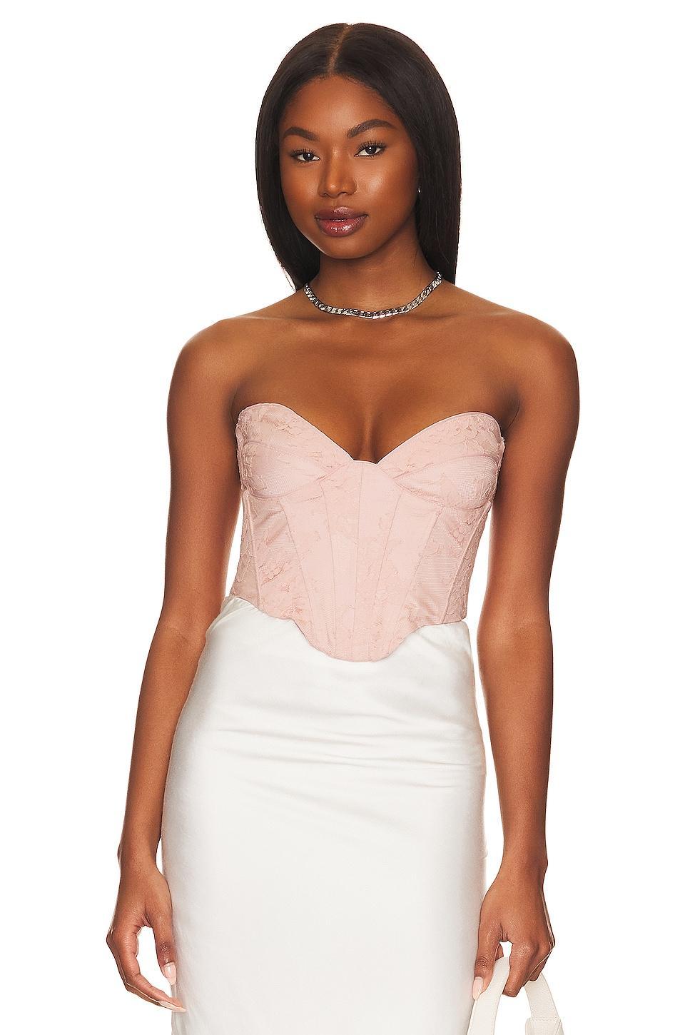 Ellie Lace Corset Top Bardot Product Image