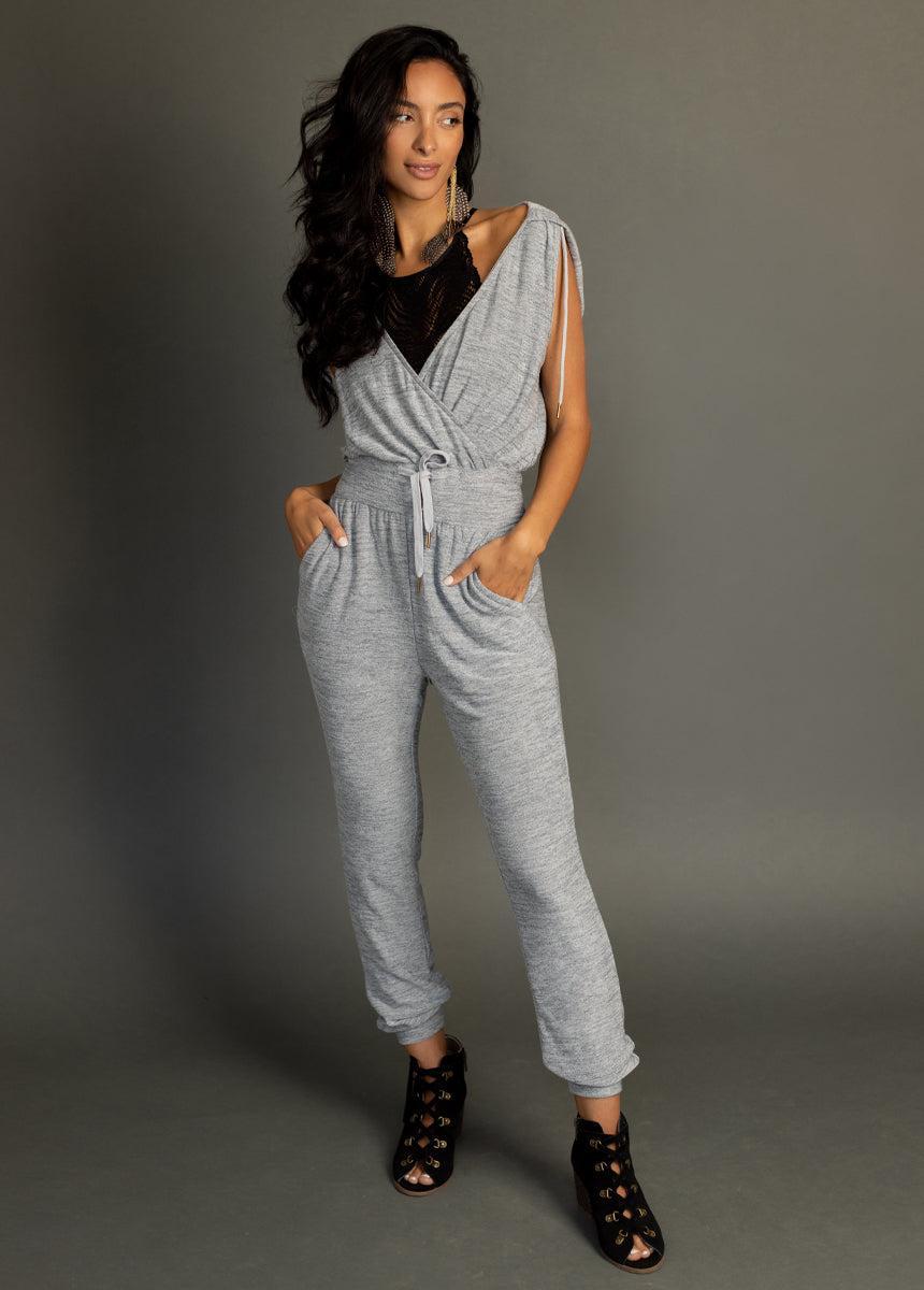 Baylee Jumpsuit in Heather Charcoal Female Product Image