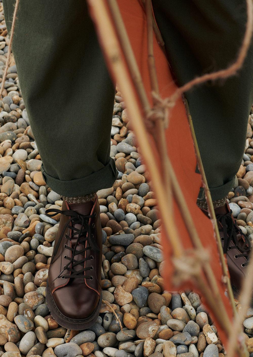 Solovair Monkey Boots | Cordovan Product Image