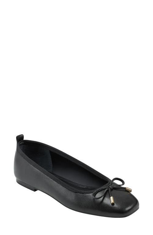 Gwynn Leather Bow Ballerina Flats Product Image