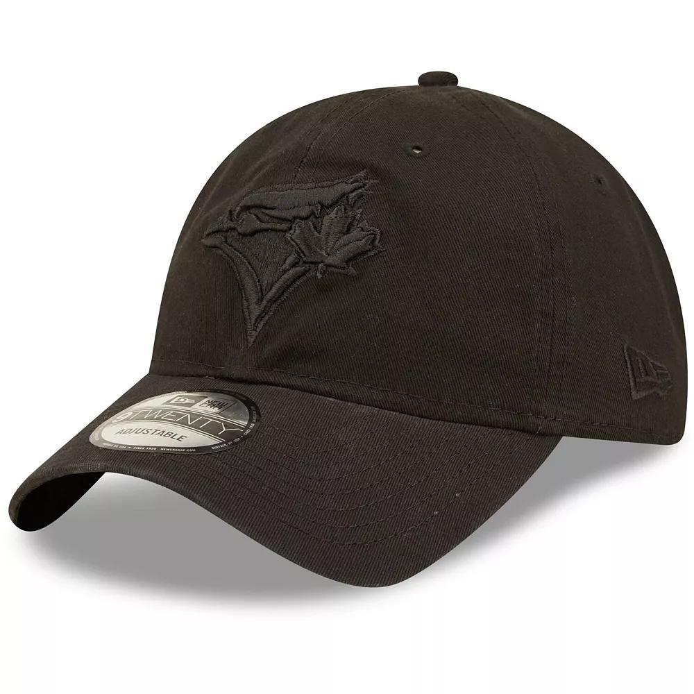 Men's New Era Toronto Blue Jays Black On Black Core Classic 2.0 9TWENTY Adjustable Hat, Jay Black Product Image