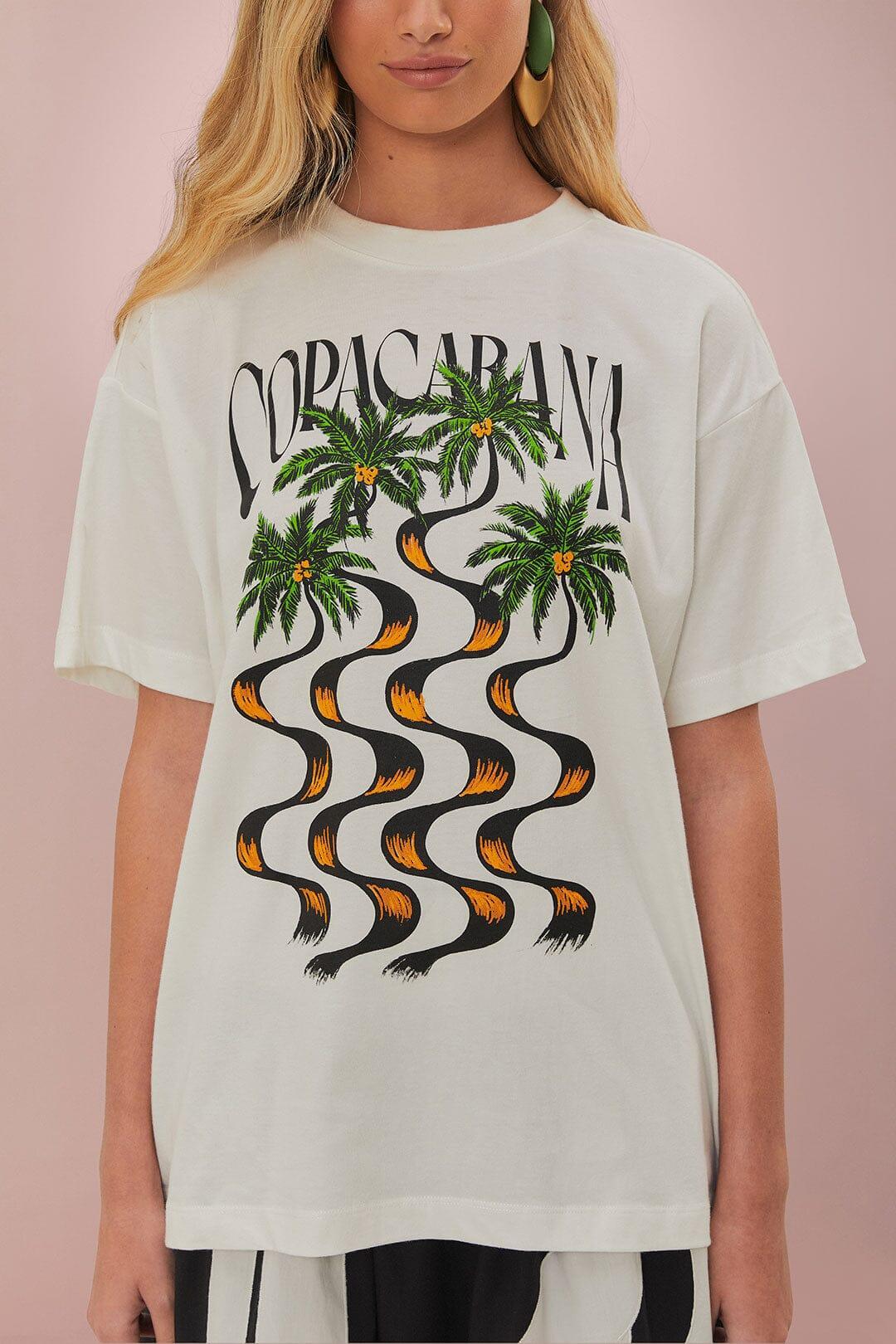 Off-White Copacabana Relaxed Organic Cotton T-Shirt, OFF-WHITE / XXS Product Image