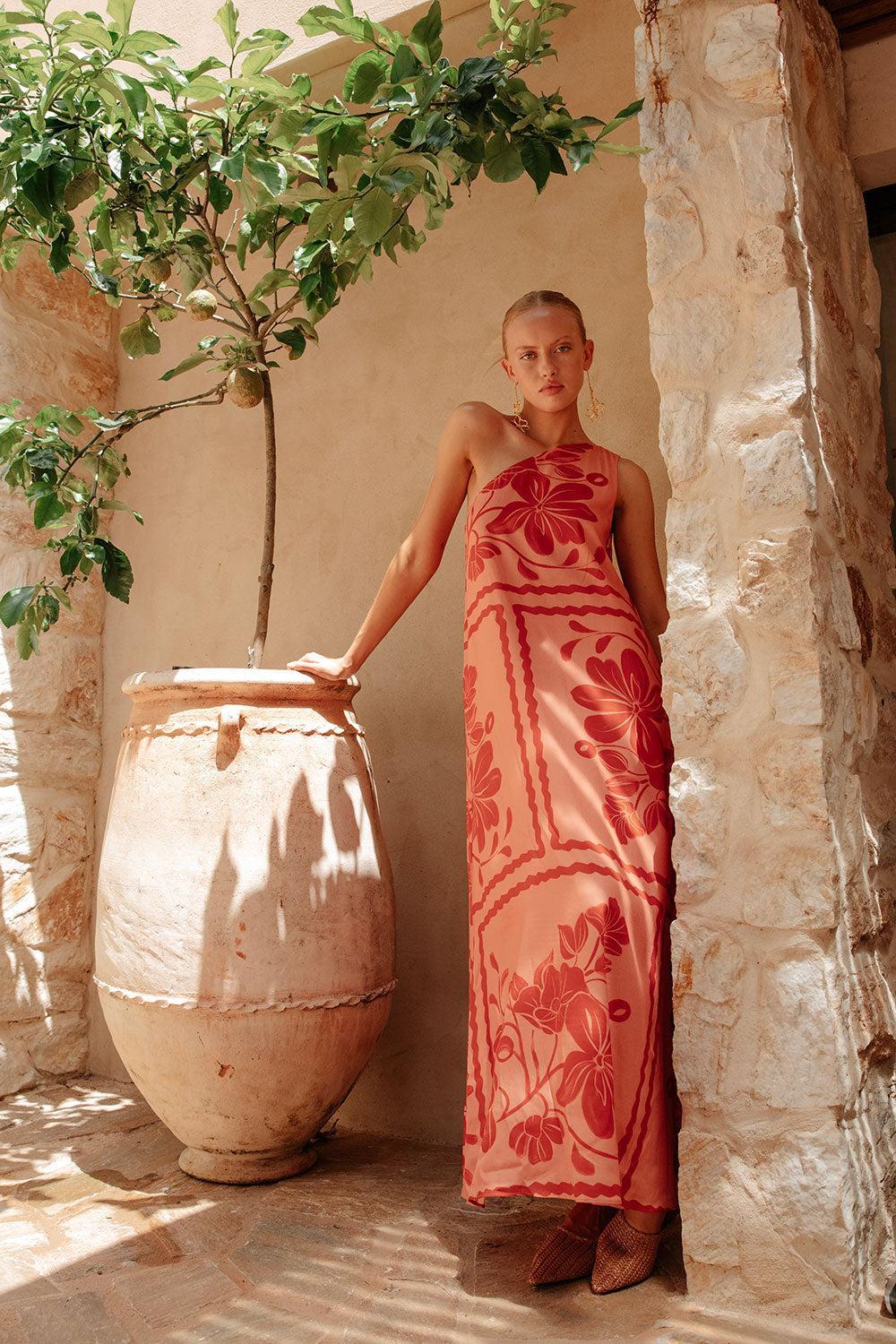 Tayvia Dress - Fiore Postcards Product Image