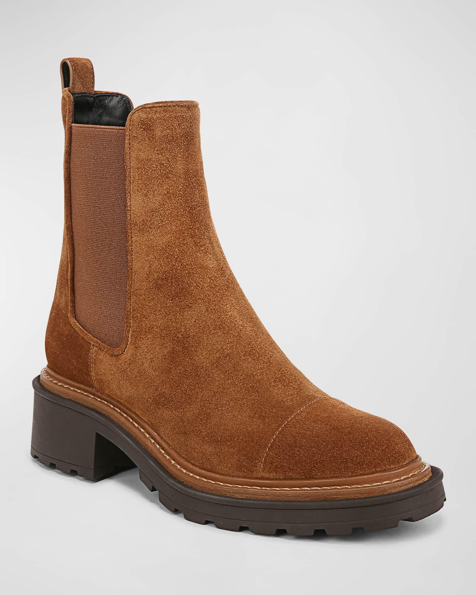 Delilah Suede Chelsea Booties Product Image