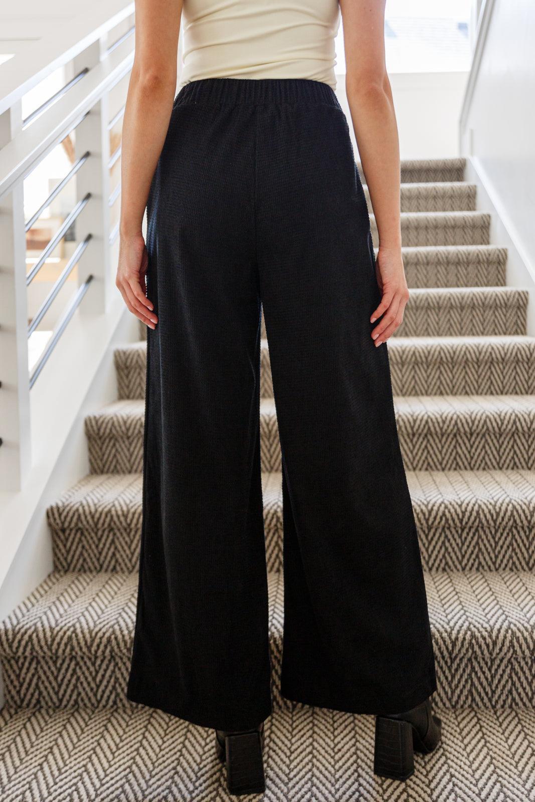 Just a Flirt Pleated Skirt in Black Product Image