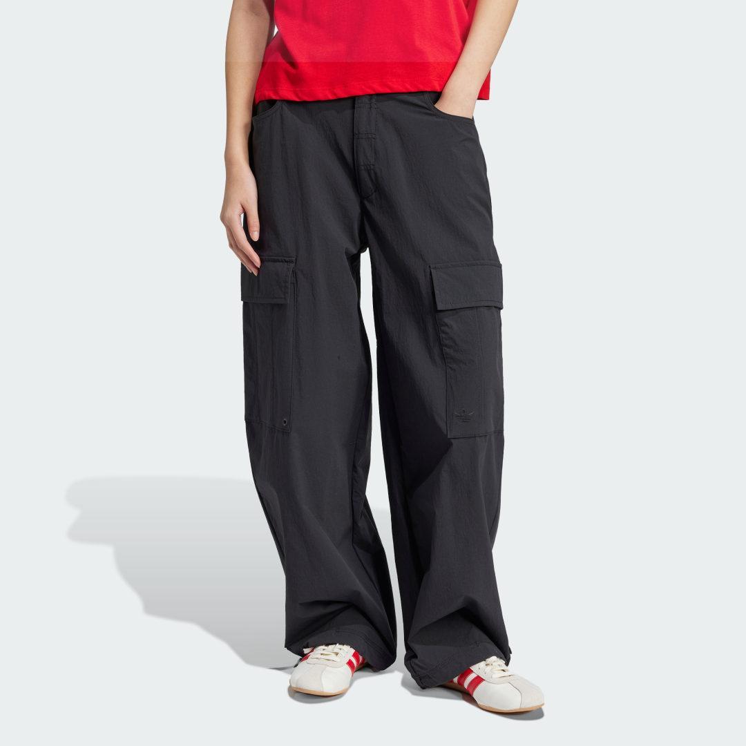 adidas Premium Essentials Cargo Pants Black 6 Womens Product Image