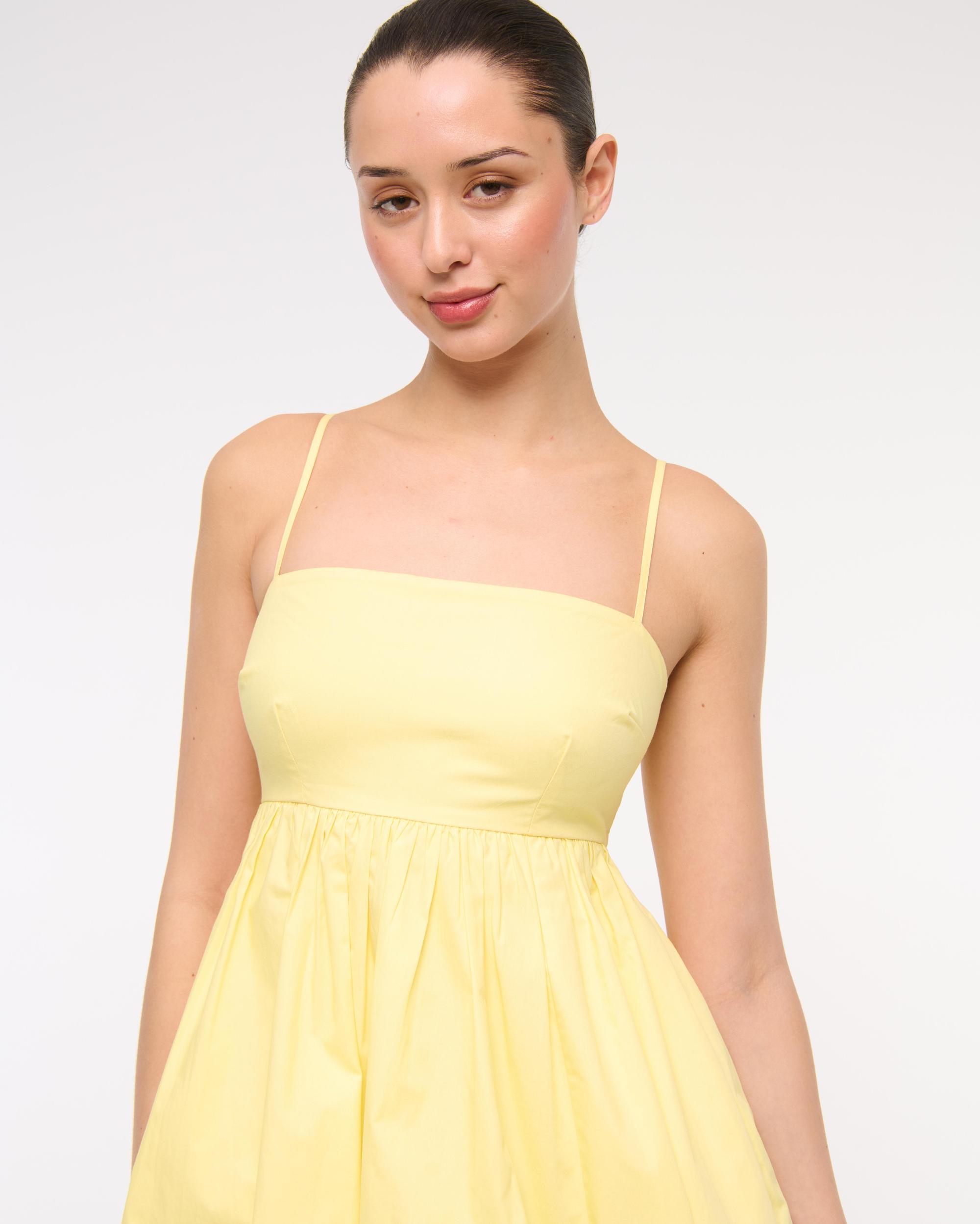 Babydoll Bubble Hem Mini Dress Product Image