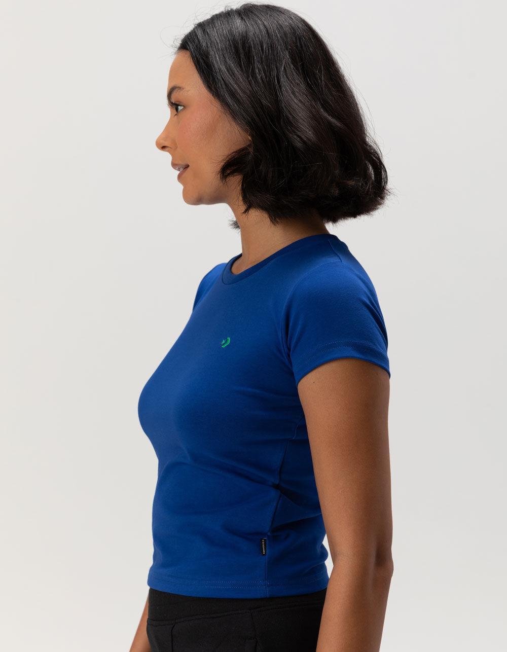 CONVERSE The Con Womens Slim Fit Tee - BLUE Product Image