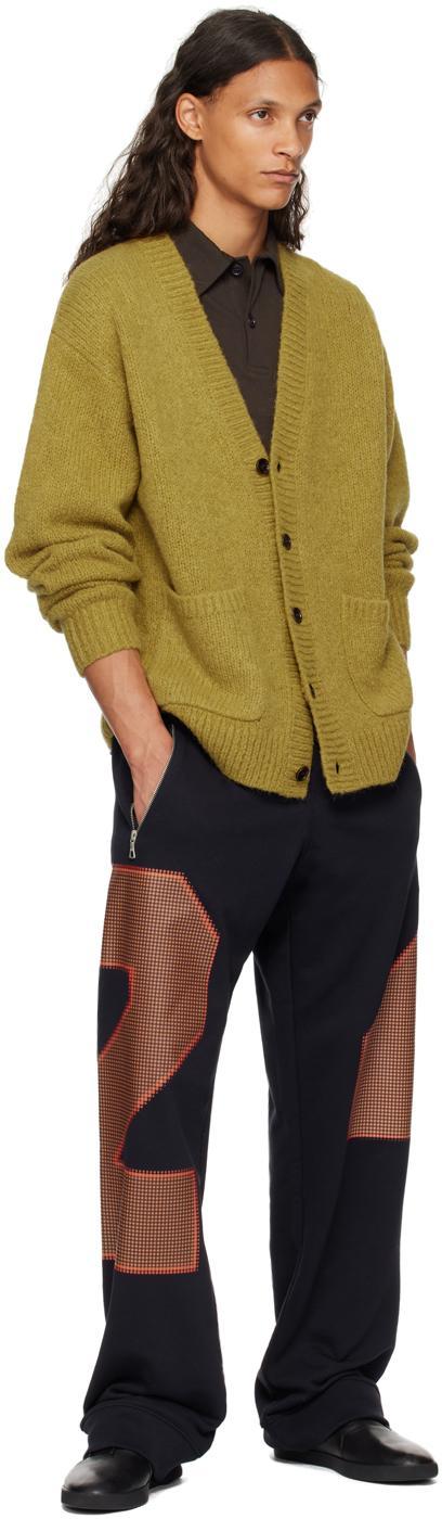 DRIES VAN NOTEN Yellow Alpaca Cardigan In Mustard 203 Product Image