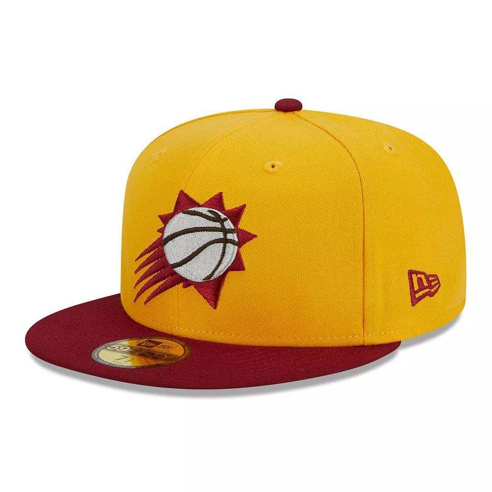 Men's New Era Light Blue/Brown New York Yankees Spring Color Basic Two-Tone 59FIFTY Fitted Hat, Size: 7 3/4 Product Image