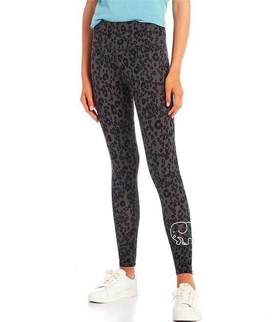 Ivory Ella Embossed-Printed Ankle Leggings Product Image