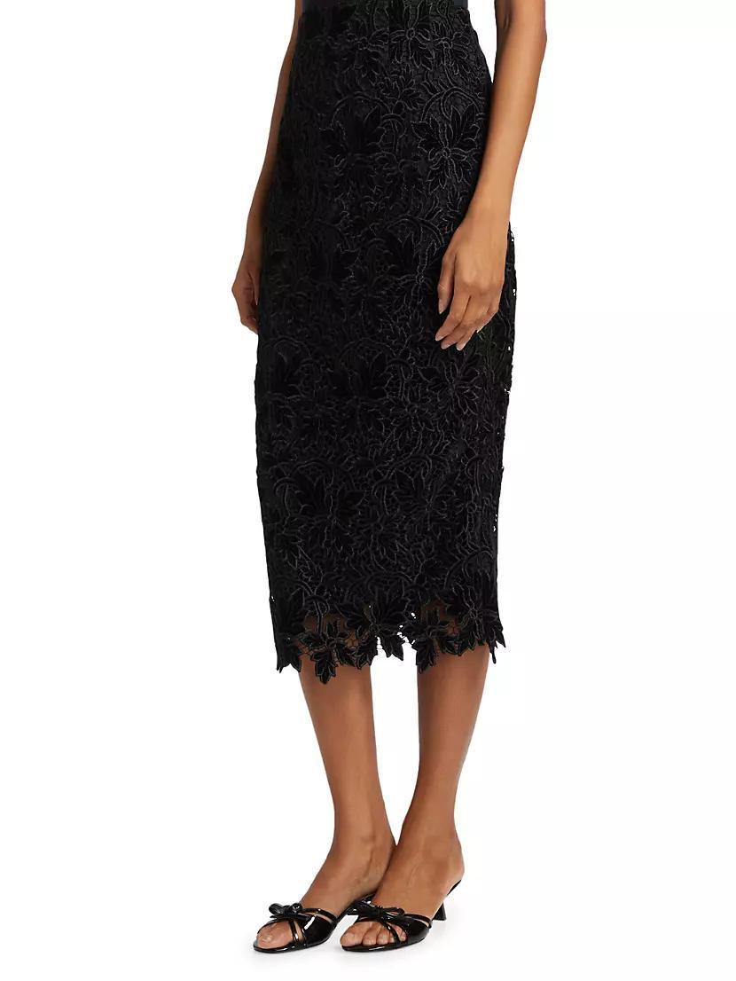 Sienna Floral Lace Midi-Skirt Product Image