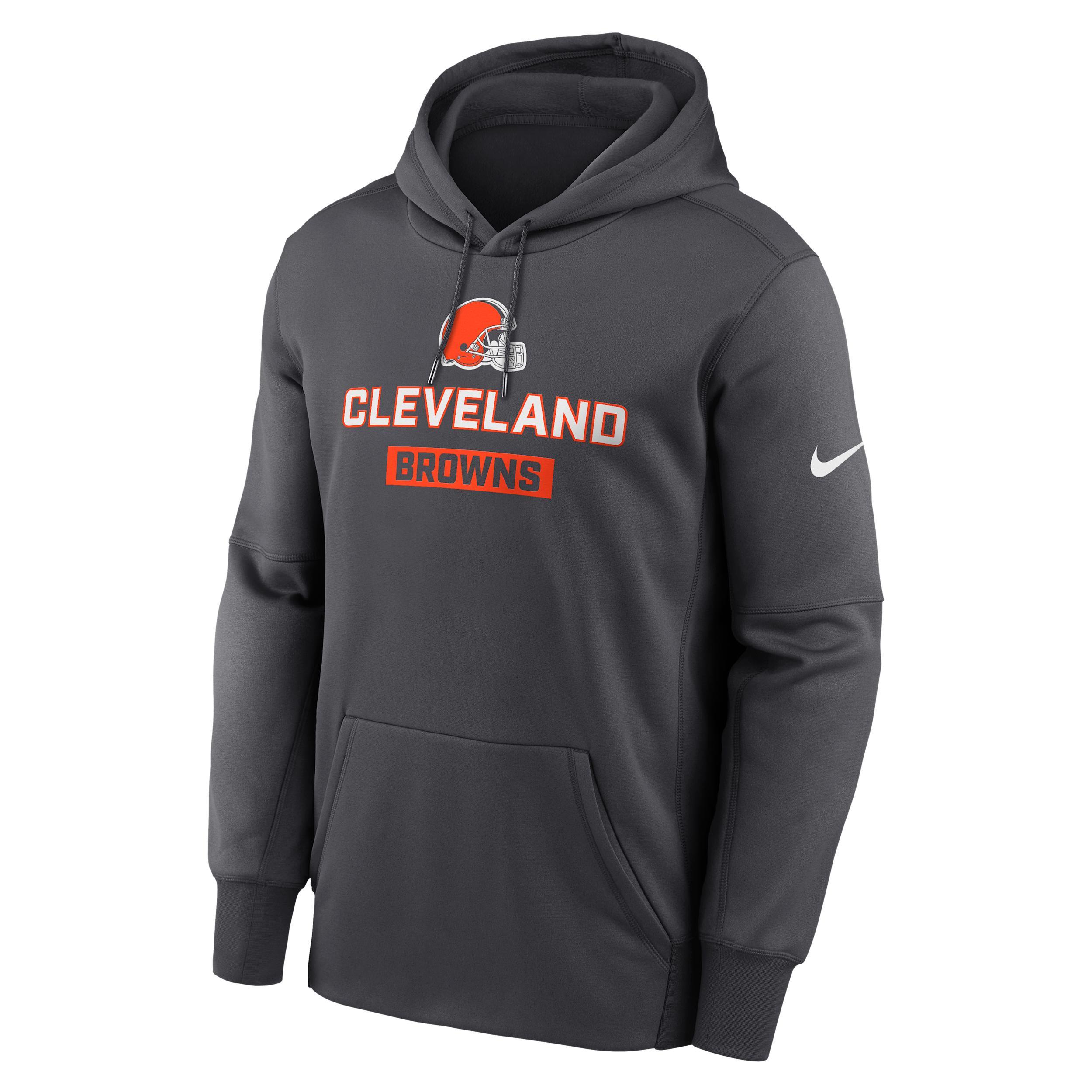 Men's Las Vegas Raiders Toss Sweep Menâs Nike Therma NFL Pullover Hoodie Product Image