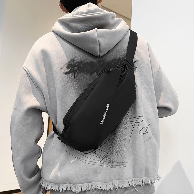 Lettering Panel Sling Bag Product Image