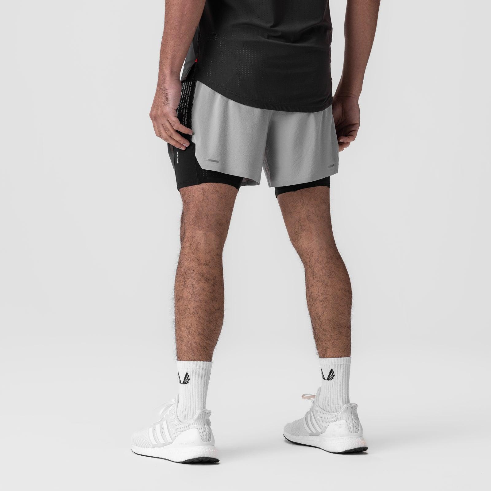 0953. Aerotex™ Hybrid Liner Short - Slate Grey/Black Product Image