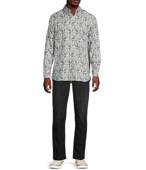 Cremieux Blue Label Large Paisley Twill Long Sleeve Woven Shirt Product Image