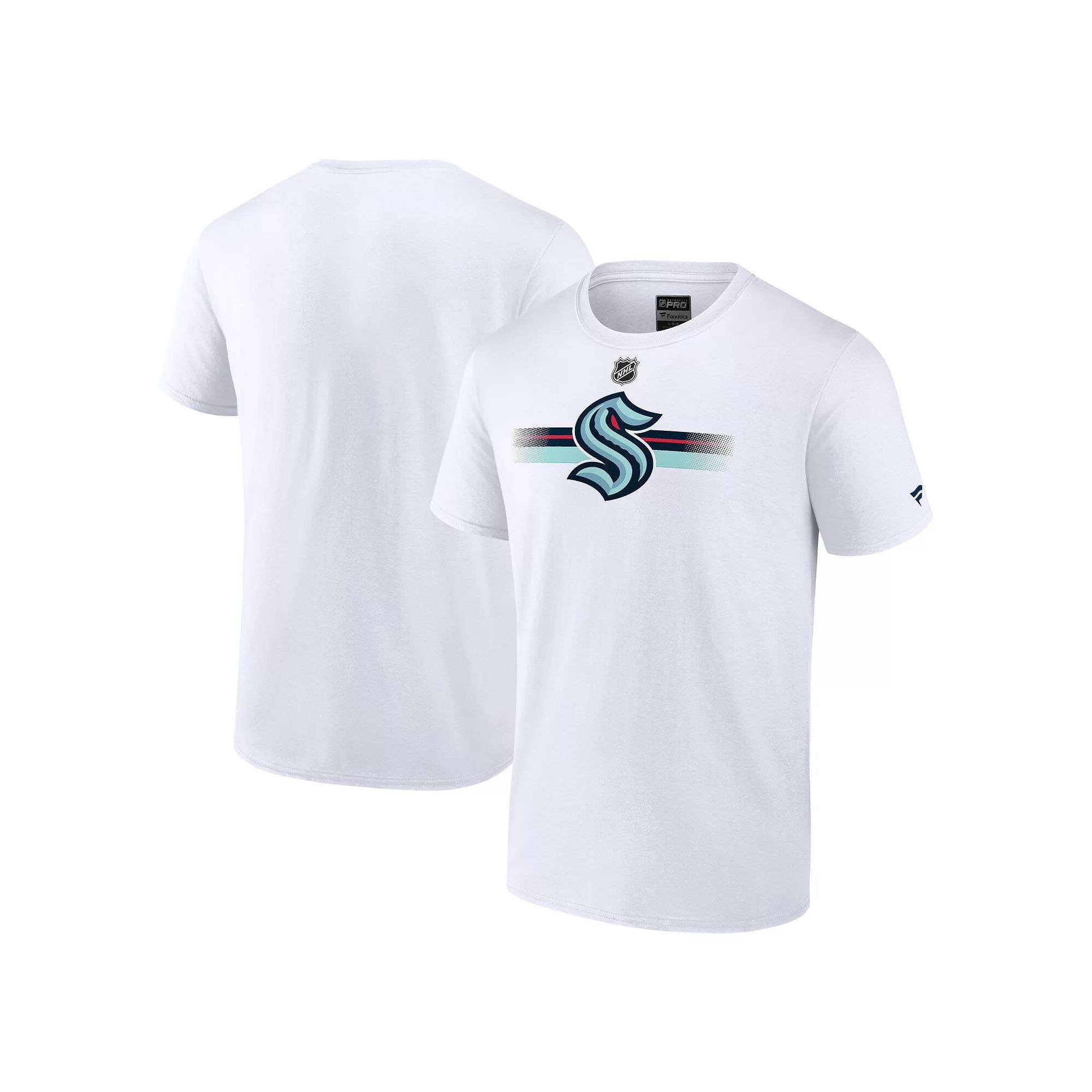 Mens Fanatics Branded White Seattle Kraken Authentic Pro Secondary Replen T-Shirt Product Image