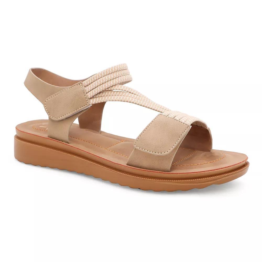 Yoki Women's Bedford Strappy Sandal Dress Shoes, Size: 9 Medium, Brown Product Image