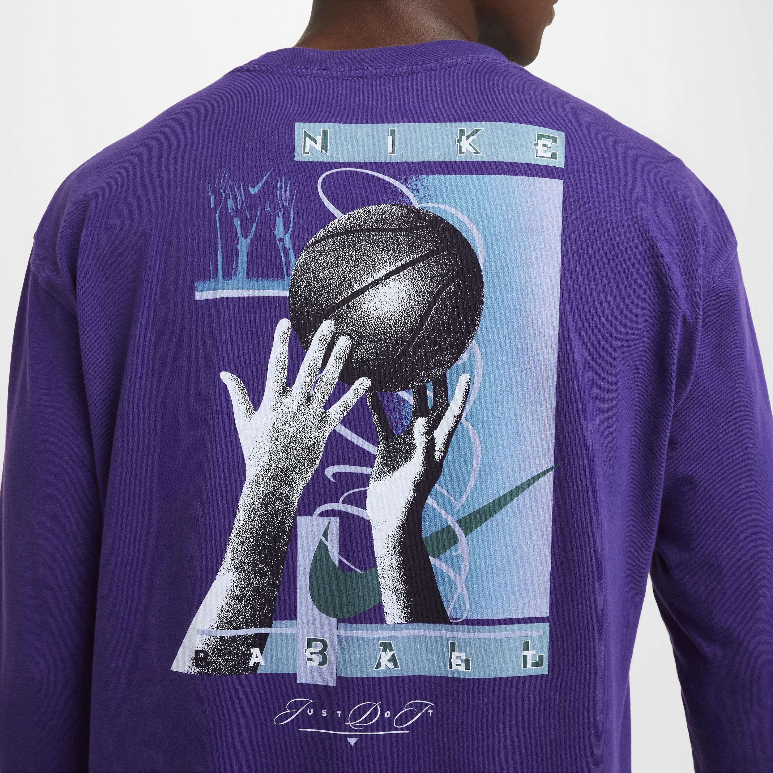 Nike Men's Max90 Long-Sleeve Basketball T-Shirt Product Image