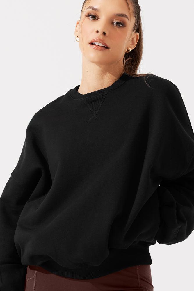 Cloud Crewneck Sweater - Merlot Product Image