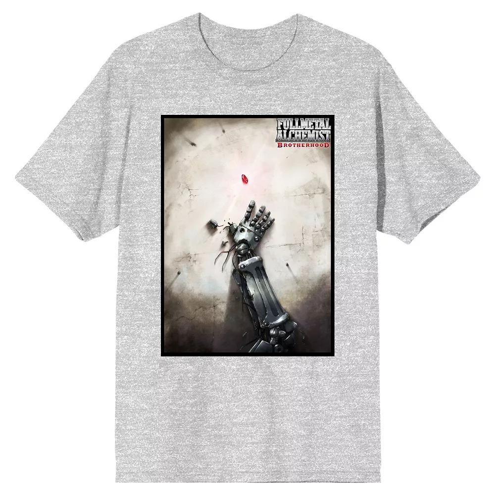 Men's Fullmetal Alchemist Tee, Size: Large, Grey Product Image