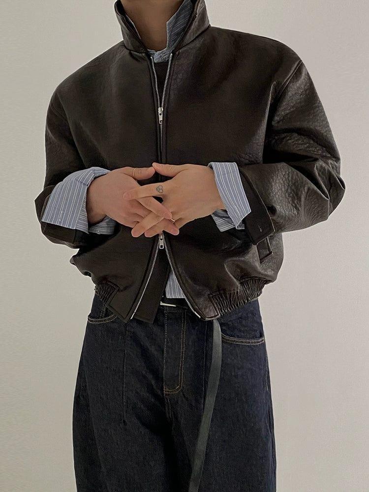 RT No. 11186 ZIP-UP LEATHER JK Product Image