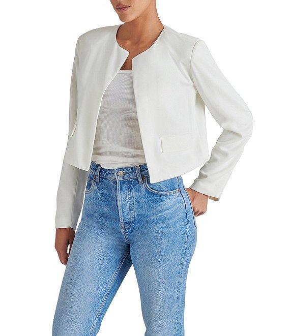 Steve Madden Serenea Crew Neck Long Sleeve Blazer Product Image