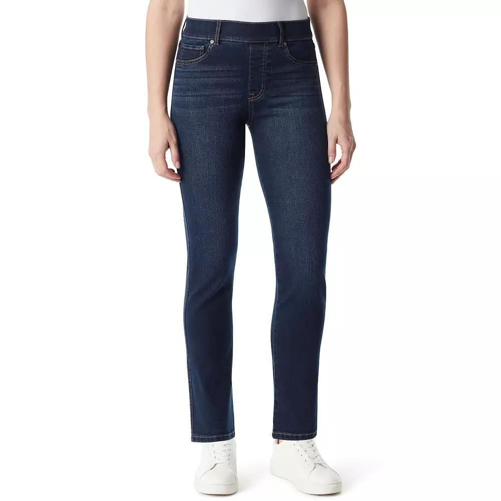 Women's Gloria Vanderbilt Shape Effect Straight Jeans, Size: 6 Short, Kansas Whiskers Product Image