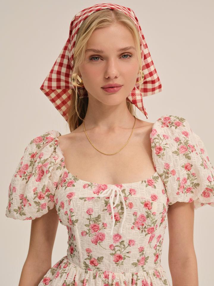 Backyard Bunches Mini Dress — Pink Product Image