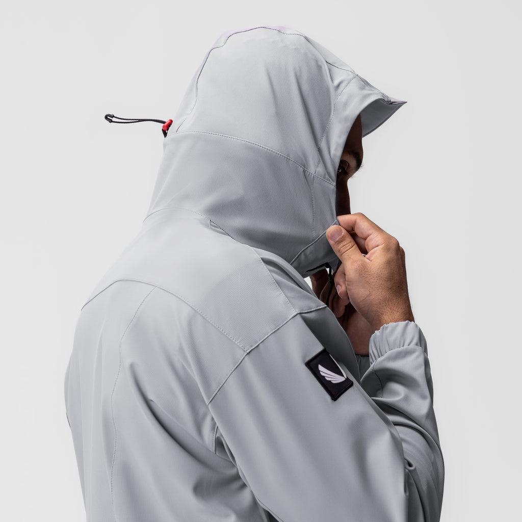 0717. Weather-Ready Anorak Jacket - Slate Grey "Patch" Product Image