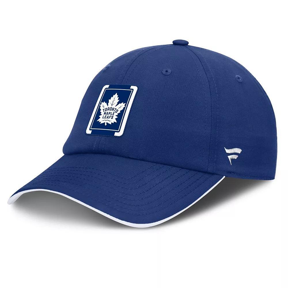 Mens Fanatics Blue/White Toronto Maple Leafs Authentic Pro Ripstop Adjustable Hat Product Image