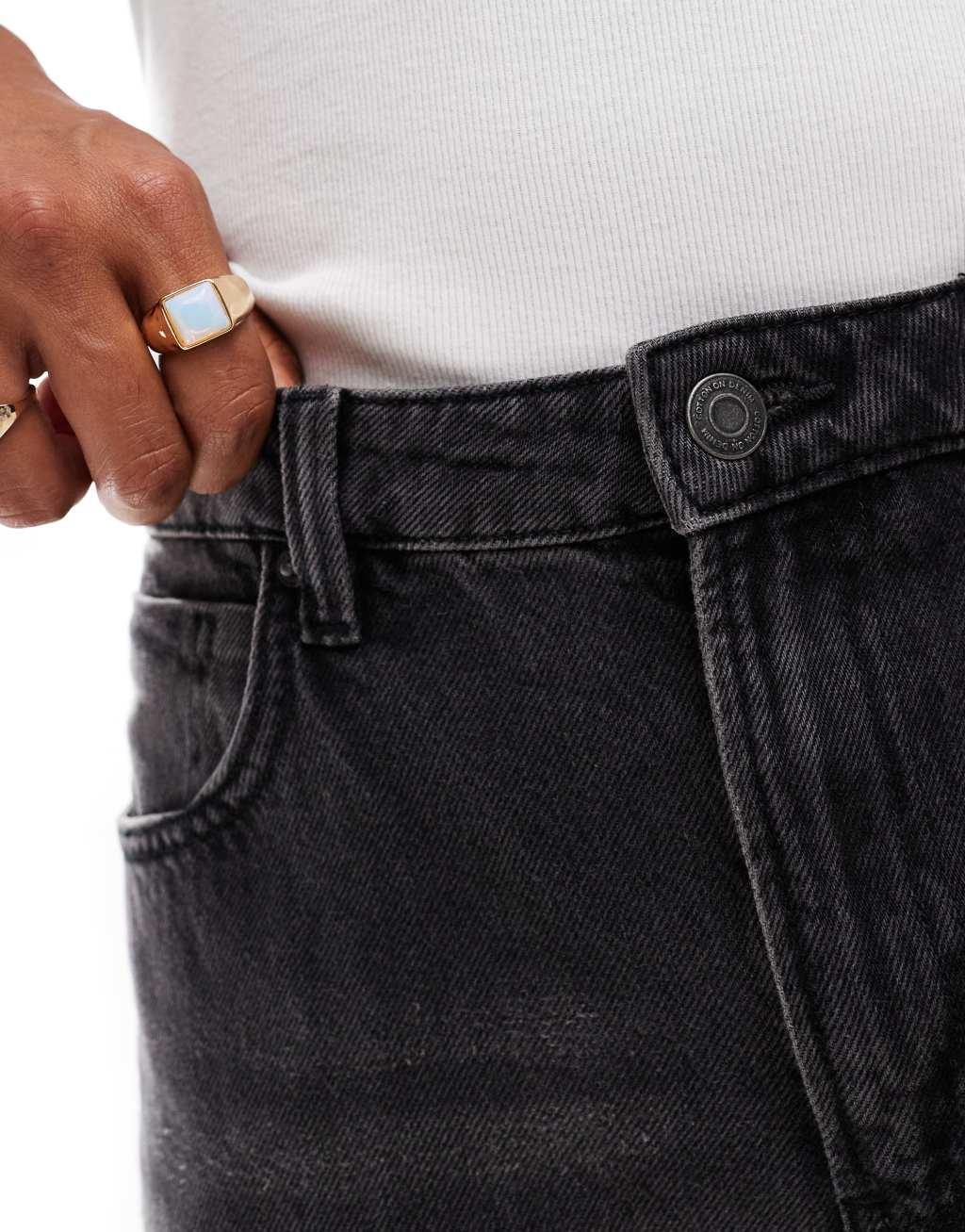 Cotton On super baggy jeans in washed black Product Image