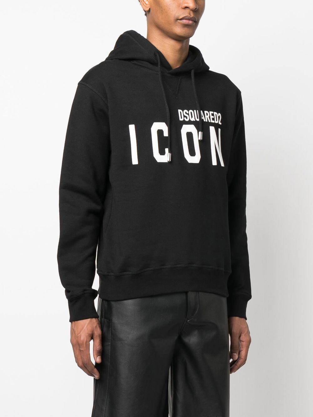 logo-print cotton hoodie Product Image