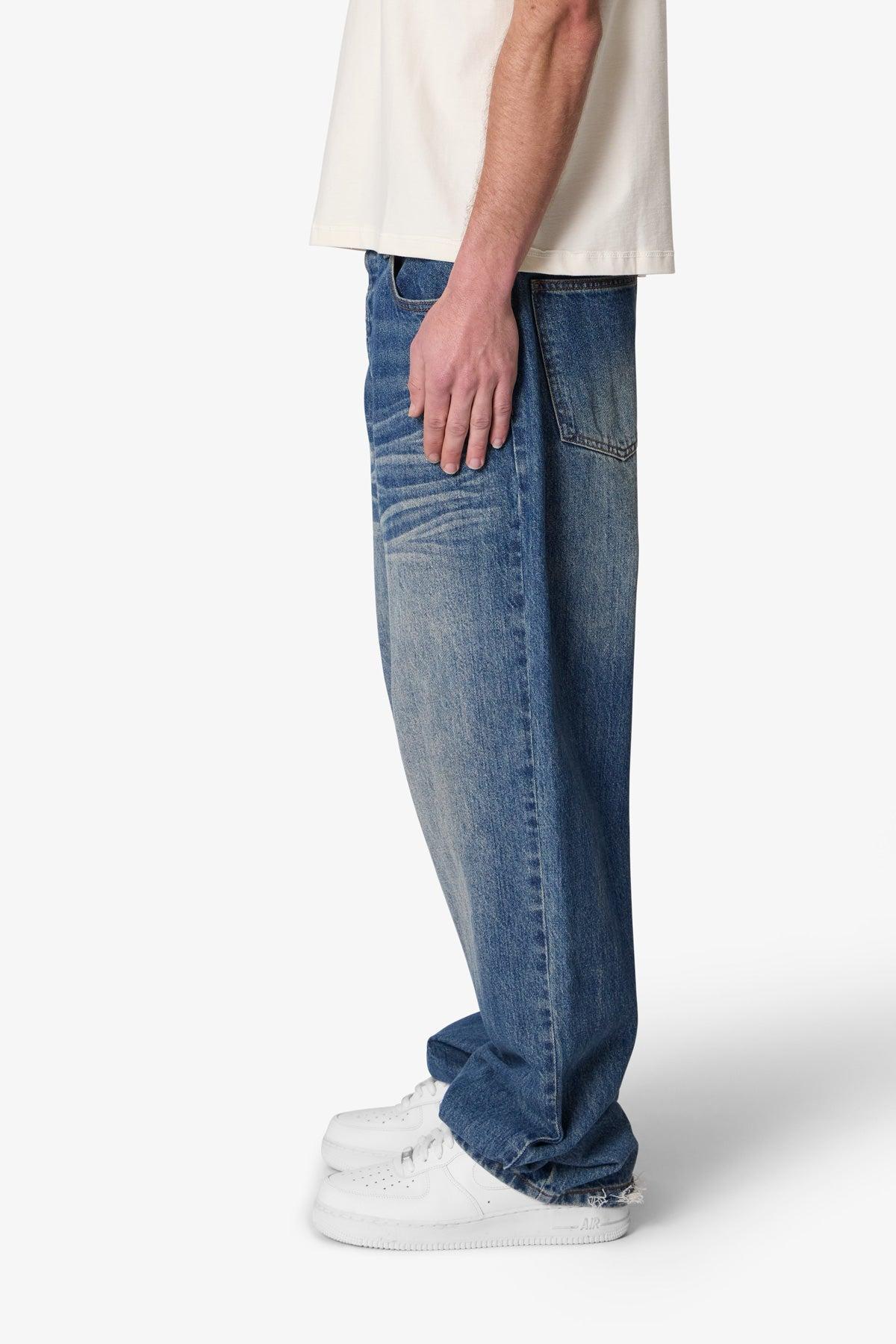 Ultra Baggy & Wrinkled Denim - Blue Product Image