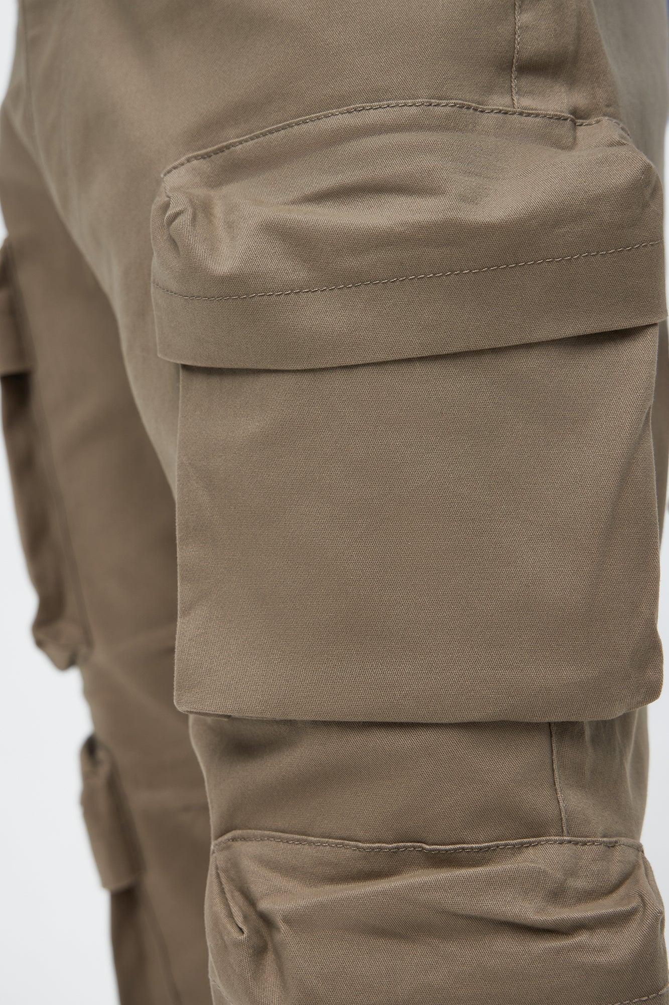 Slim My Kind Of Cargo Pants - Taupe Product Image