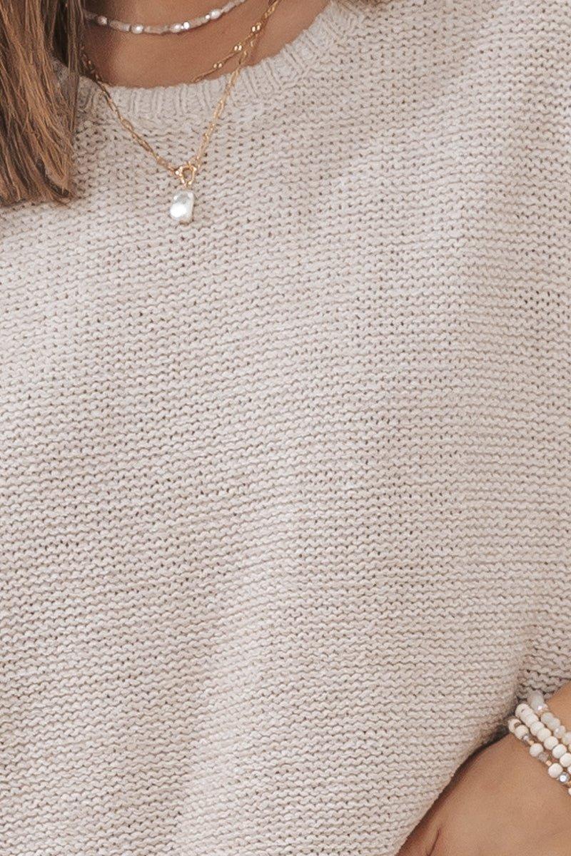 Sleeveless Round Neck Pullover Sweater Product Image
