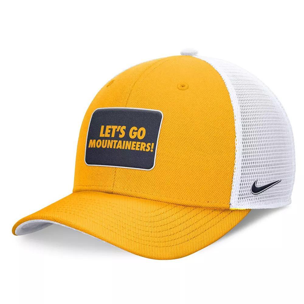 Men's Nike Gold/White West Virginia Mountaineers Local Rise Trucker Adjustable Hat, Size: Medium/Large Product Image