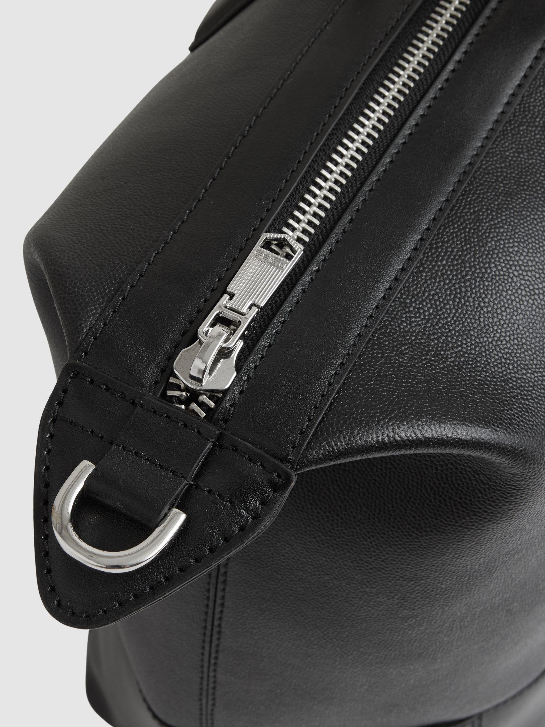 Micro-Grain Leather Holdall in Black Product Image