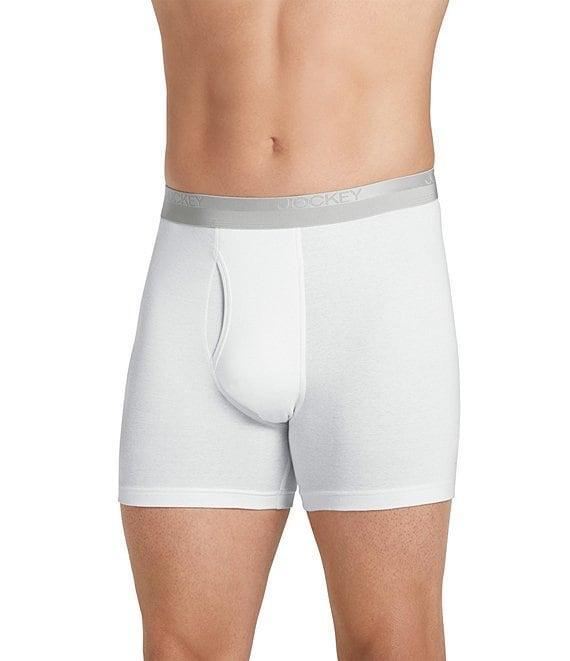 Jockey Signature Pima Cotton Mid-Rise Boxer Briefs 3-Pack Product Image