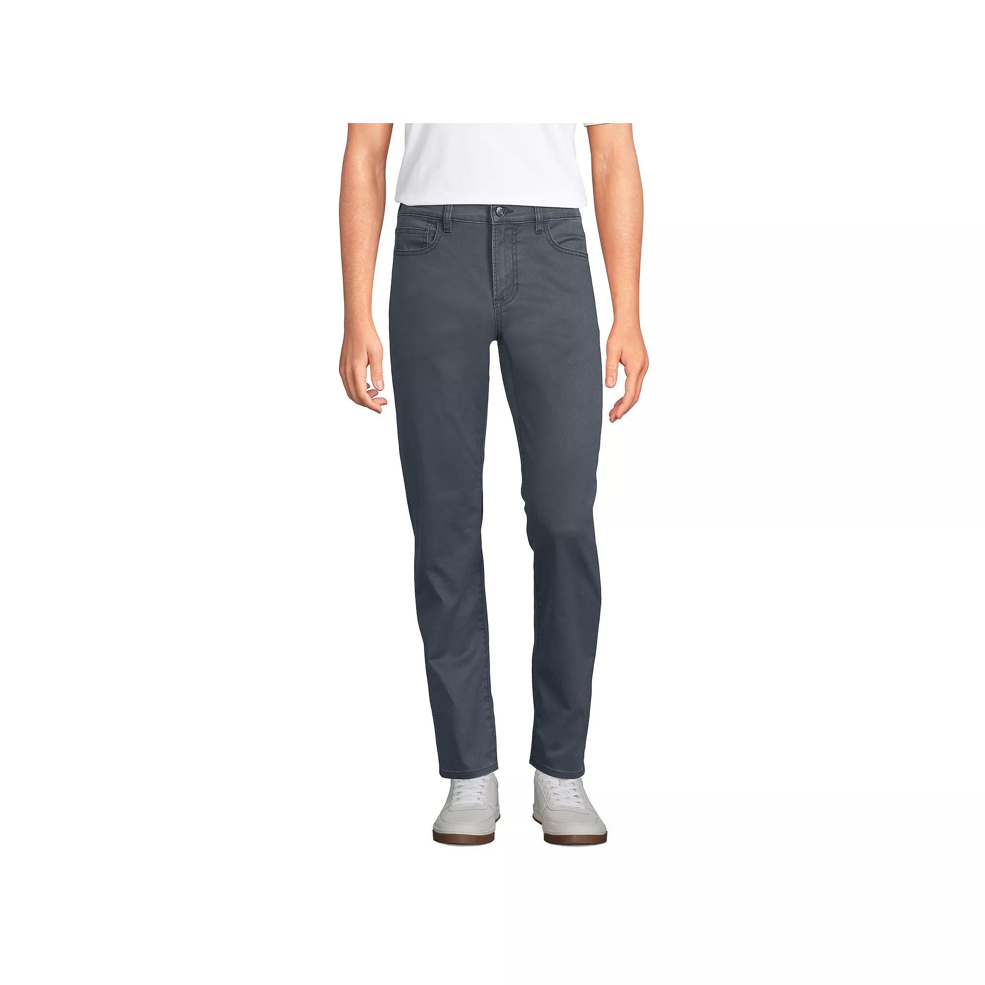 Men's Lands' End Slim-Fit Hybrid Pants, Size: 37, Grey Product Image