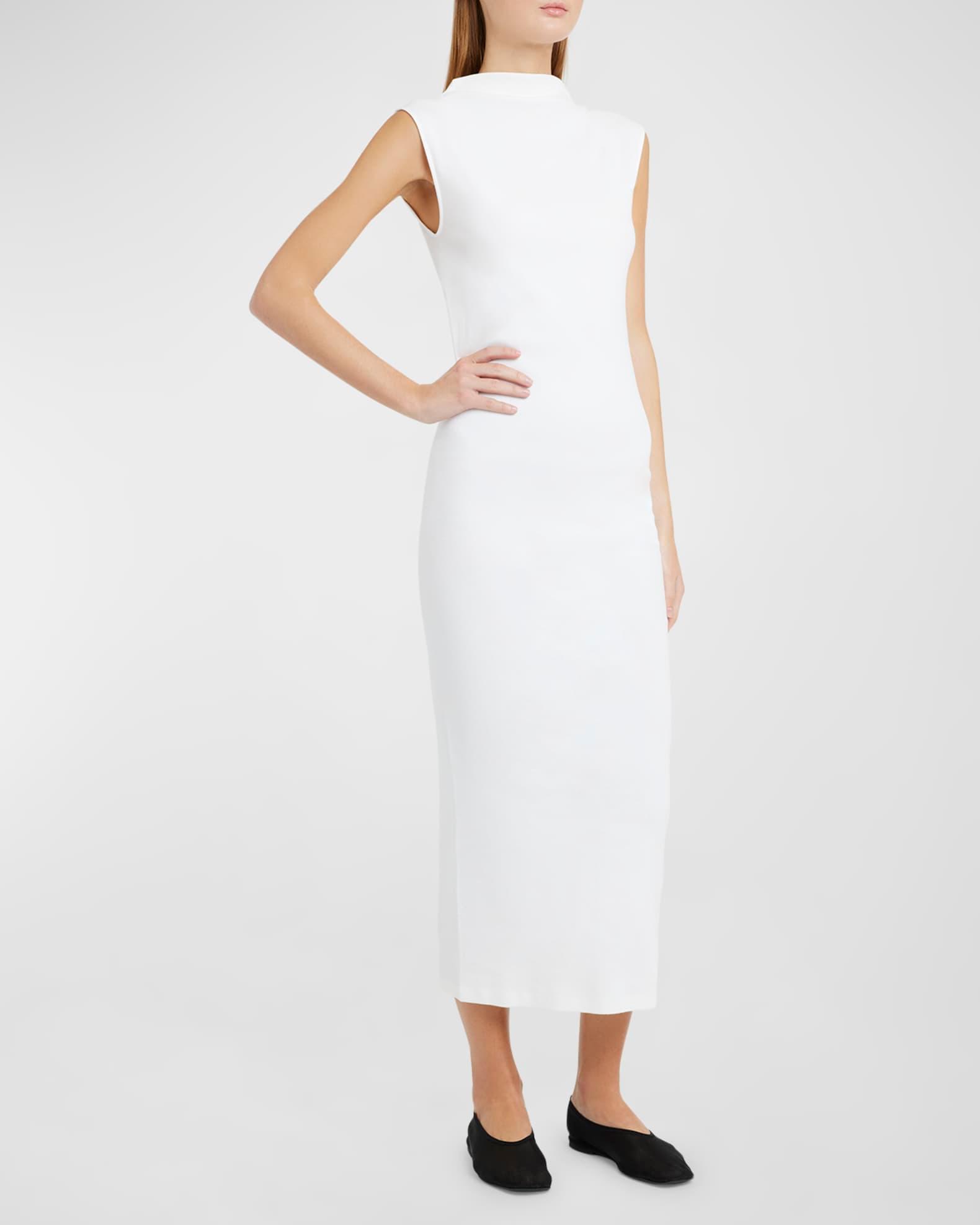 Rose Ribbed Cotton Maxi Dress Product Image